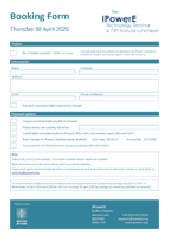 2020 Technology Seminar & Luncheon Booking Form